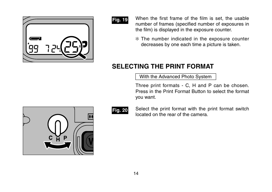 Selecting the print format, 7 format selector | FujiFilm 3100ixZ User Manual | Page 14 / 47