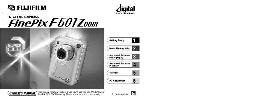 FujiFilm F601 User Manual | 69 pages