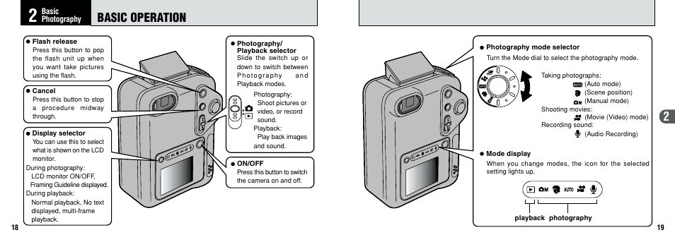 Basic operation | FujiFilm F601 User Manual | Page 10 / 69