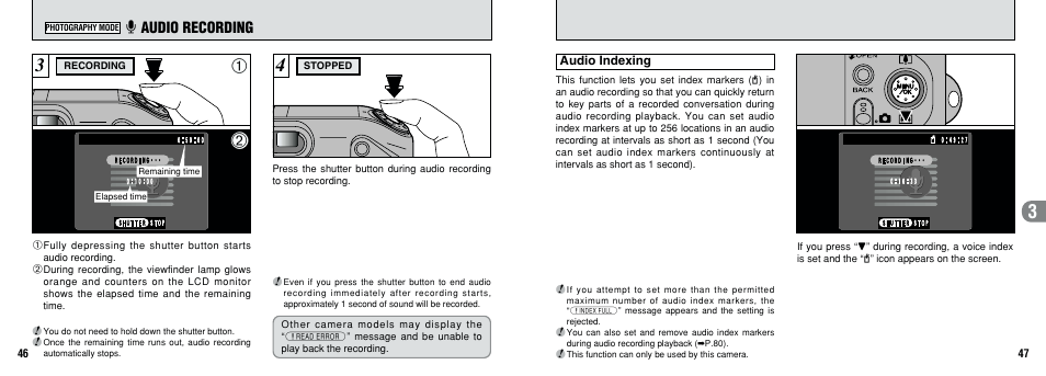 Y audio recording | FujiFilm F601 User Manual | Page 24 / 69