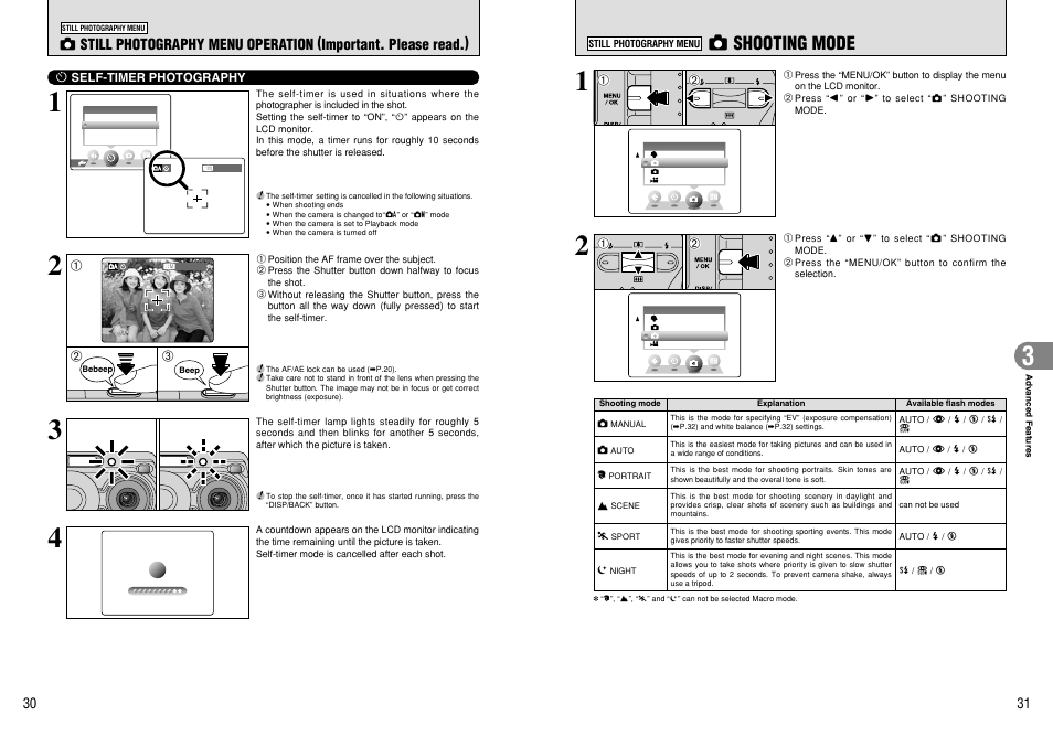 Q shooting mode | FujiFilm FinePix A330 User Manual | Page 16 / 47