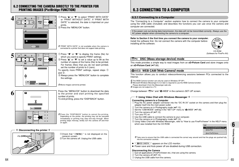 3 connecting to a computer | FujiFilm FinePix A330 User Manual | Page 33 / 47