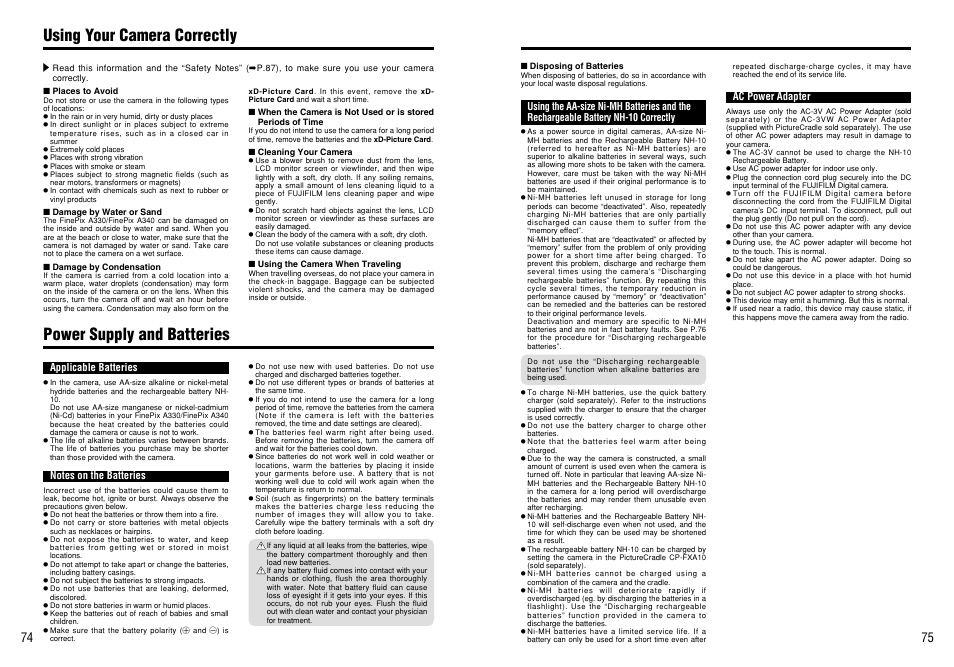 FujiFilm FinePix A330 User Manual | Page 38 / 47