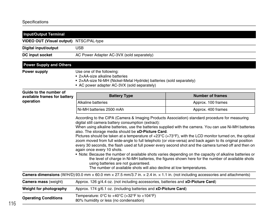 FujiFilm A400 User Manual | Page 116 / 132