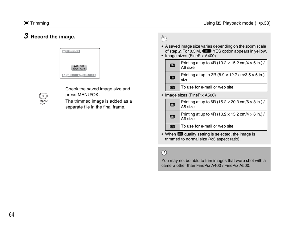FujiFilm A400 User Manual | Page 64 / 132