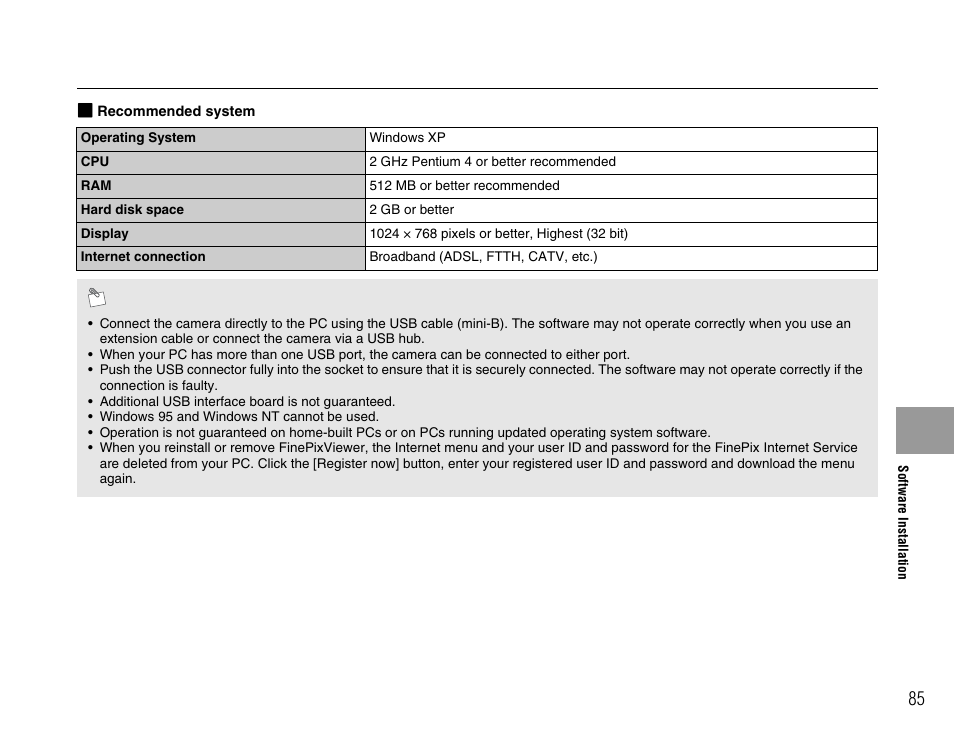 FujiFilm A400 User Manual | Page 85 / 132