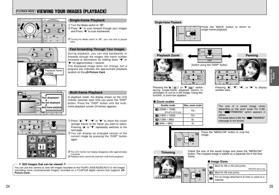 Viewing your images (playback) | FujiFilm FinePix A205S User Manual | Page 13 / 43