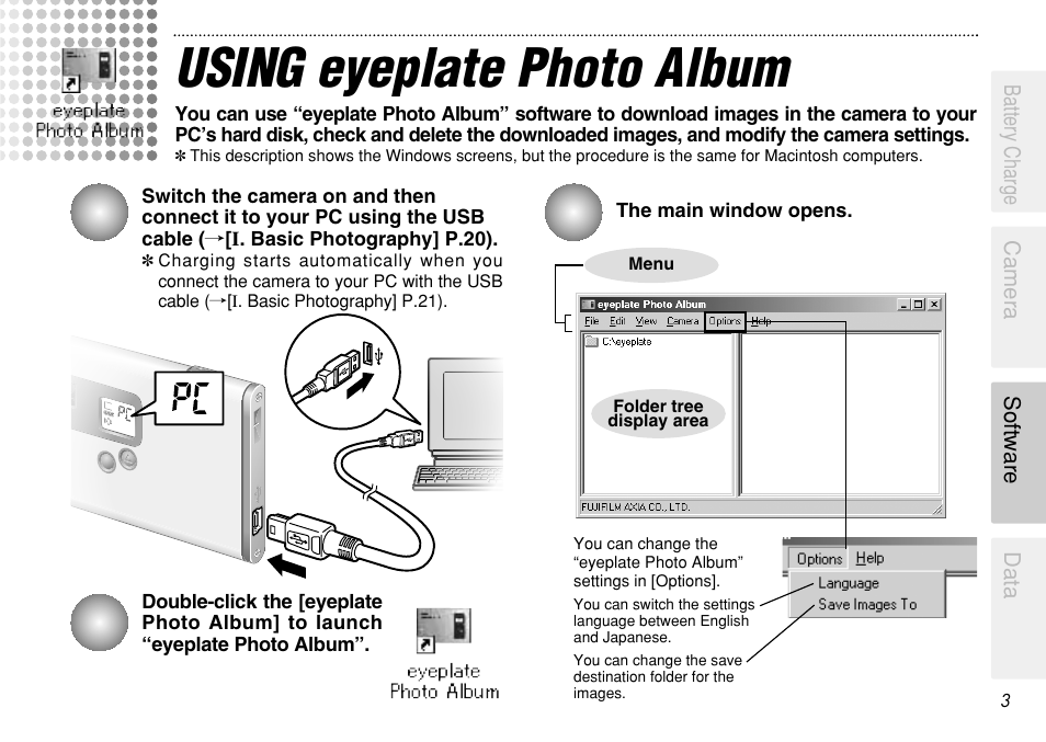 Using eyeplate photo album | FujiFilm eyeplate Digital Camera User Manual | Page 3 / 27