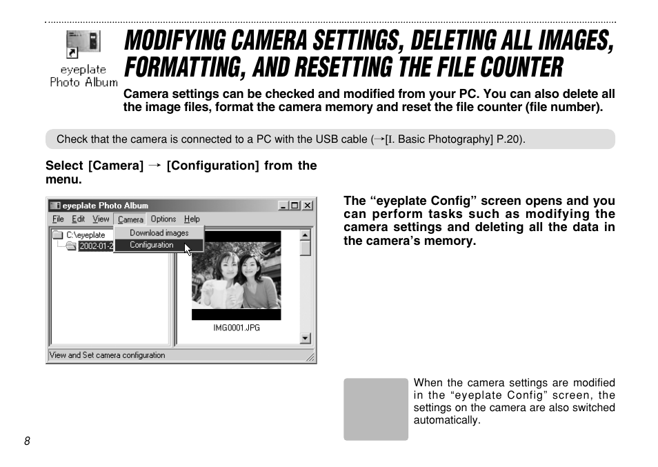 FujiFilm eyeplate Digital Camera User Manual | Page 8 / 27