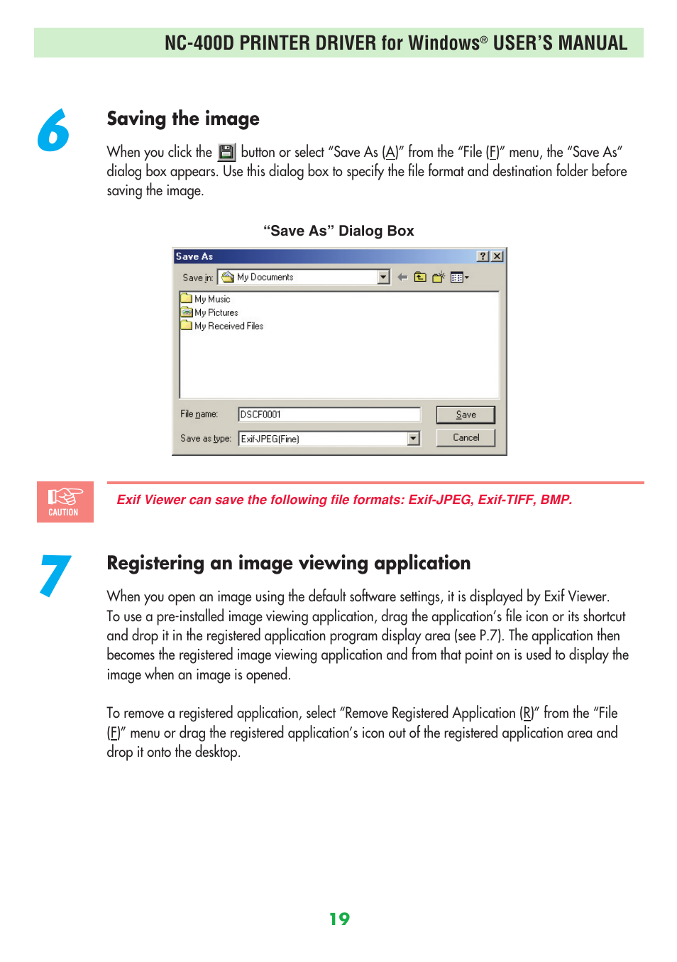 FujiFilm NC-400D User Manual | Page 19 / 47