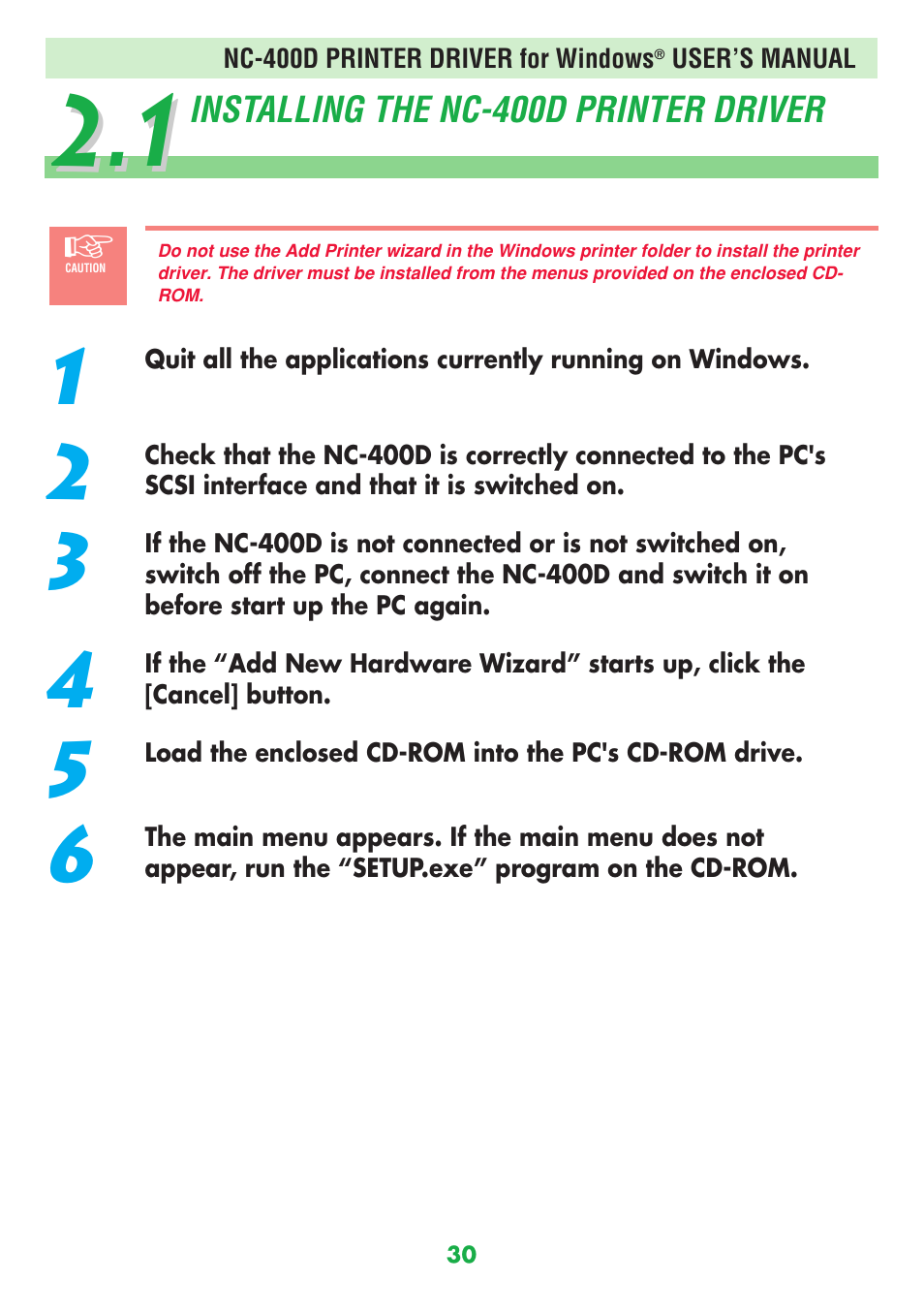 FujiFilm NC-400D User Manual | Page 30 / 47