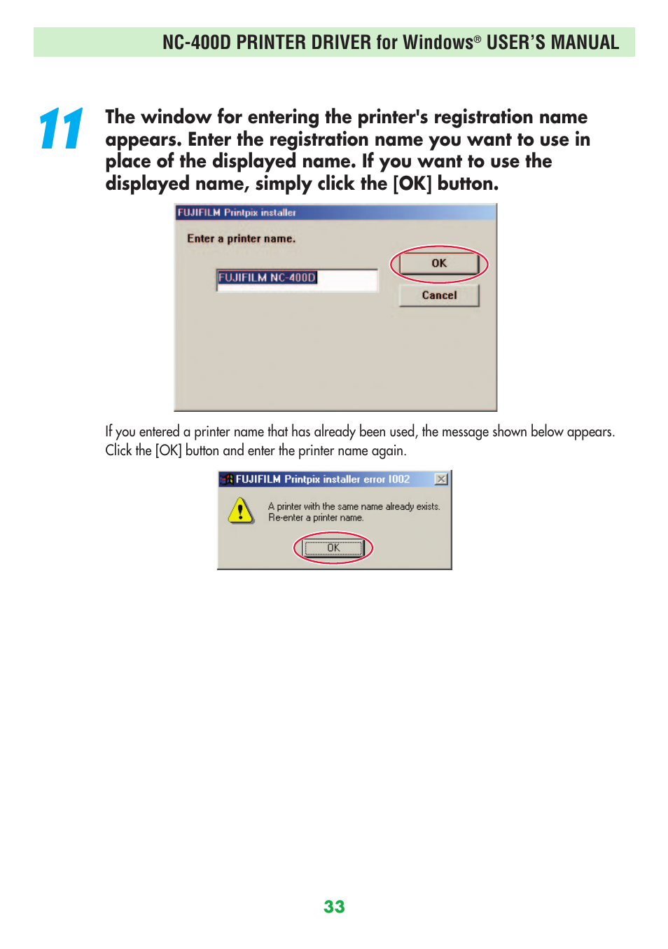 FujiFilm NC-400D User Manual | Page 33 / 47