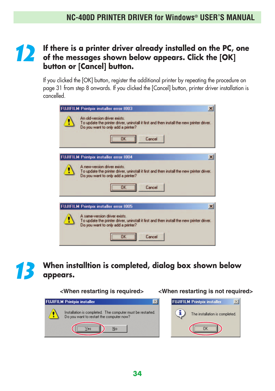 FujiFilm NC-400D User Manual | Page 34 / 47