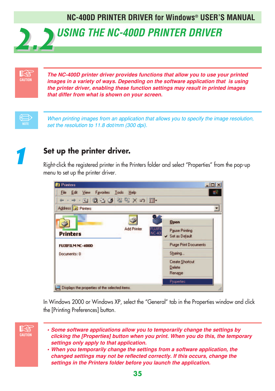 FujiFilm NC-400D User Manual | Page 35 / 47