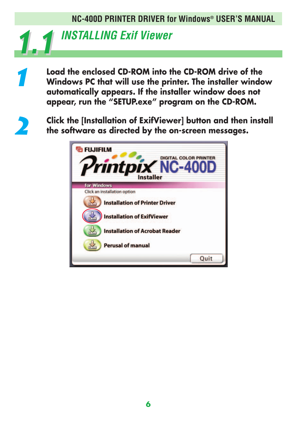 FujiFilm NC-400D User Manual | Page 6 / 47