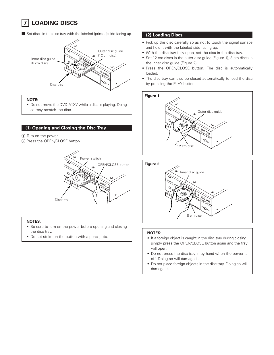 7 loading discs | FujiFilm DVD-A1XV User Manual | Page 30 / 92