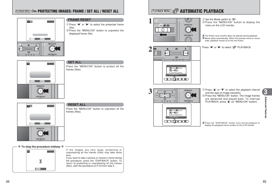 G automatic playback | FujiFilm F450 User Manual | Page 23 / 51