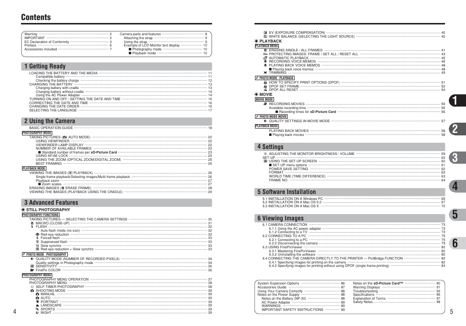 FujiFilm F450 User Manual | Page 3 / 51