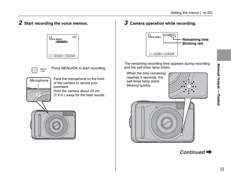 Continued q | FujiFilm FinePix A600 User Manual | Page 59 / 132