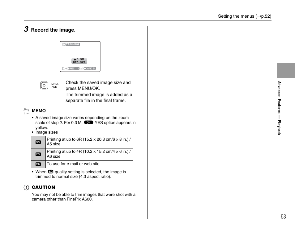 FujiFilm FinePix A600 User Manual | Page 63 / 132