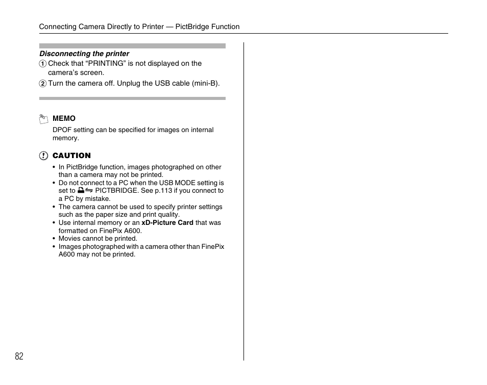 FujiFilm FinePix A600 User Manual | Page 82 / 132