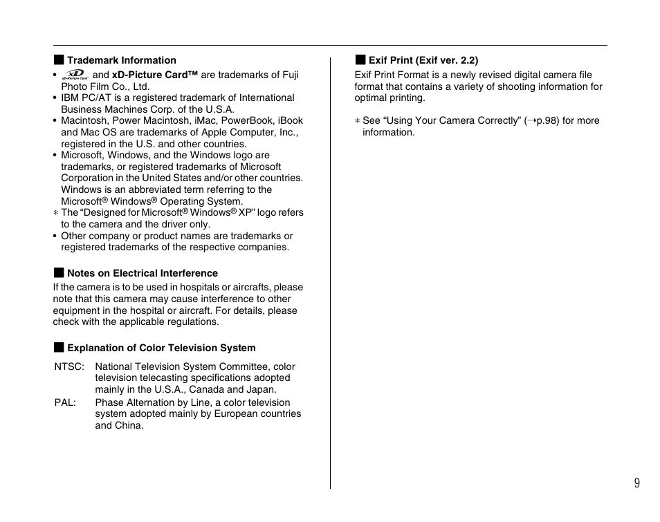 FujiFilm FinePix A600 User Manual | Page 9 / 132