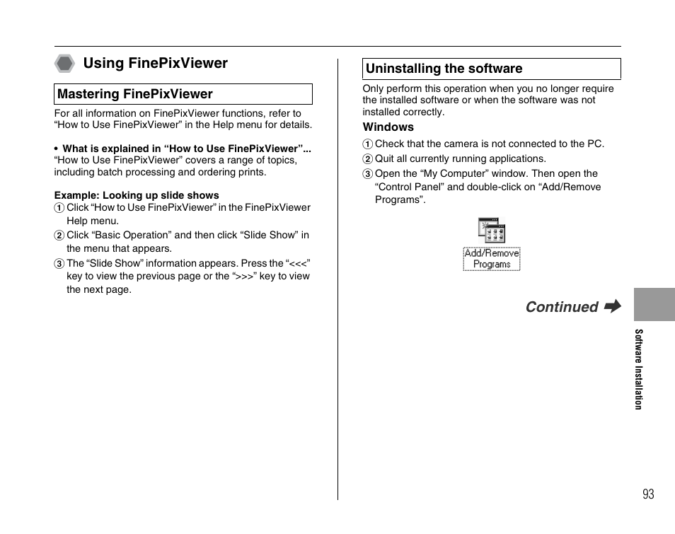 Using finepixviewer, Continued | FujiFilm FinePix A600 User Manual | Page 93 / 132