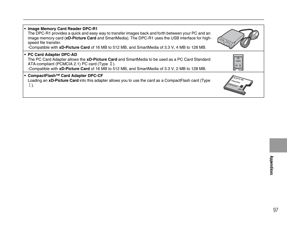 Tm for xd-p ictu re c ard | FujiFilm FinePix A600 User Manual | Page 97 / 132