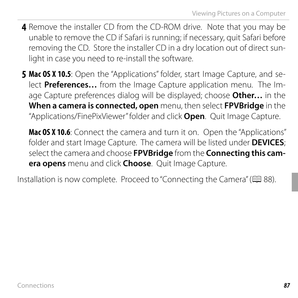 FujiFilm DIGITAL CAMERA FINEPIX F800EXR User Manual | Page 105 / 171