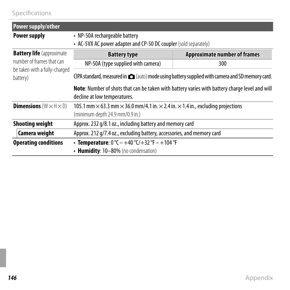 FujiFilm DIGITAL CAMERA FINEPIX F800EXR User Manual | Page 164 / 171