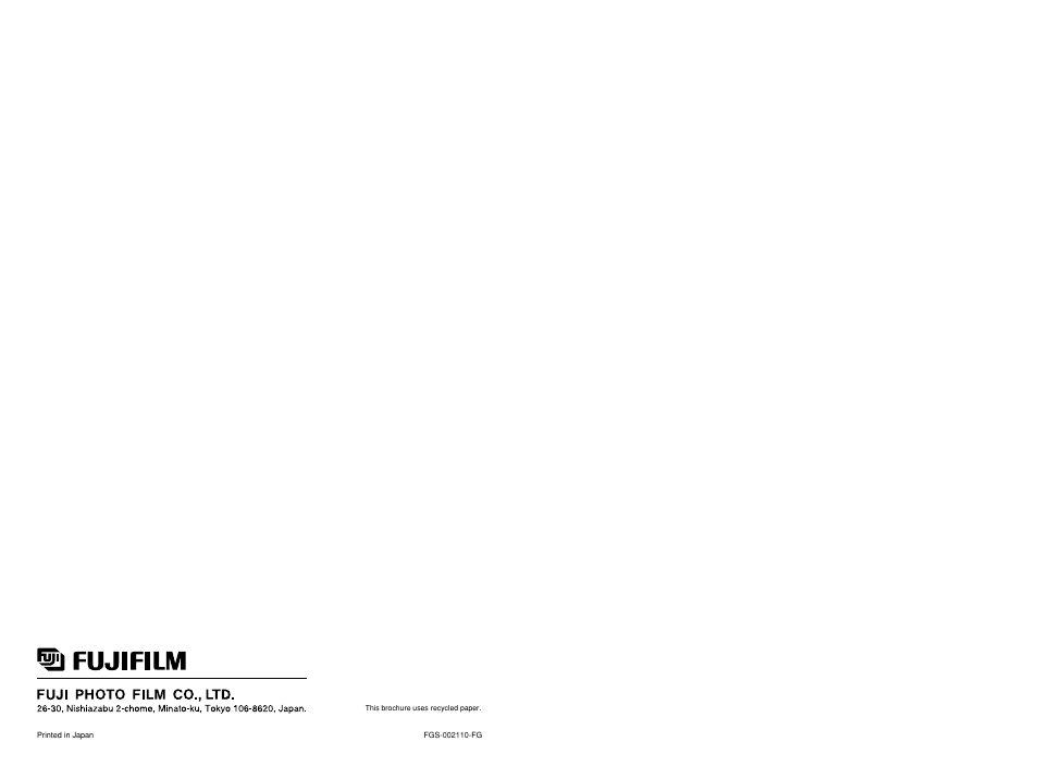 FujiFilm BB10768-301(1) User Manual | Page 21 / 21