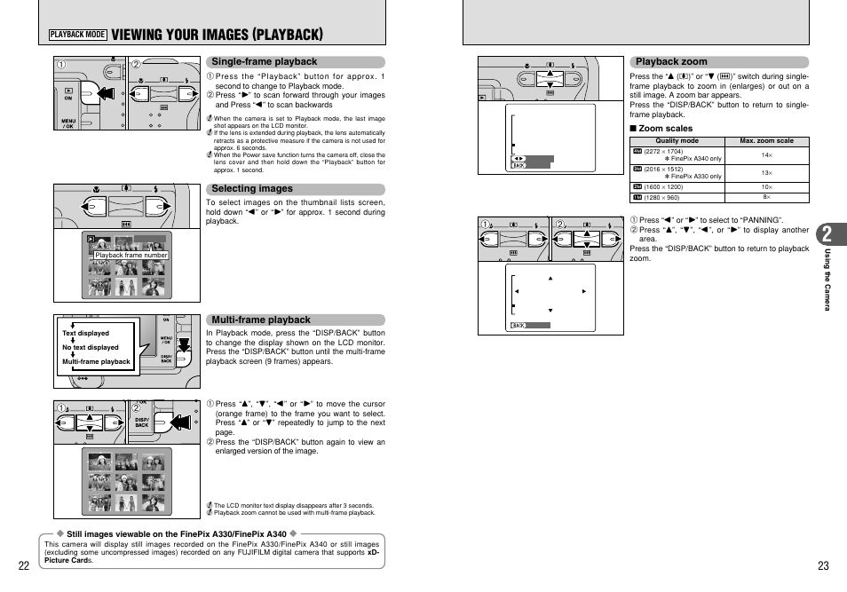 Viewing your images (playback) | FujiFilm A330 User Manual | Page 12 / 47