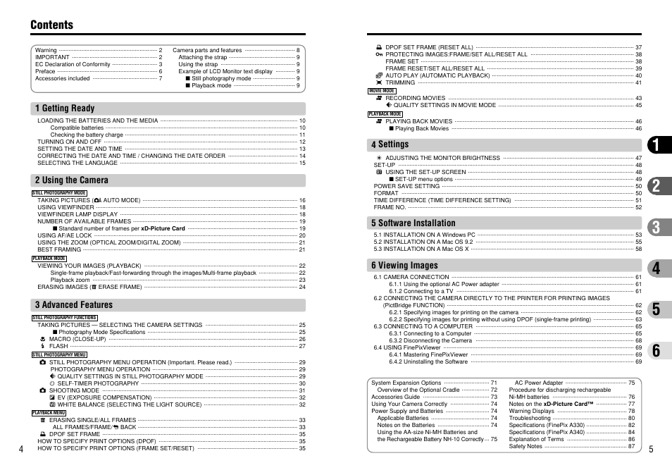 FujiFilm A330 User Manual | Page 3 / 47