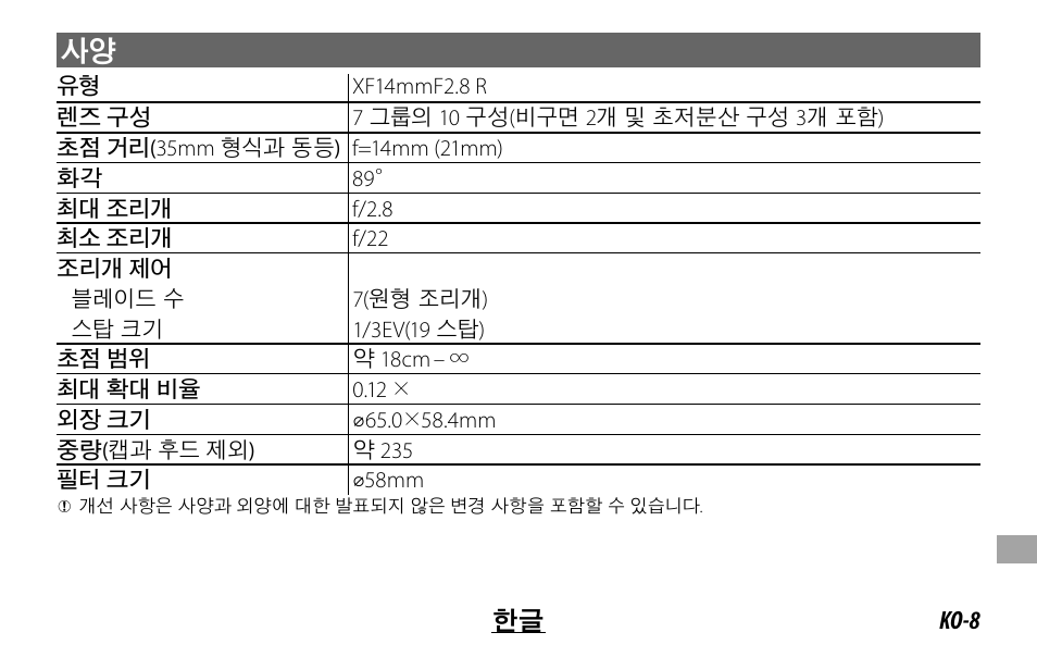 FujiFilm XF14MMF2.8 R User Manual | Page 119 / 128