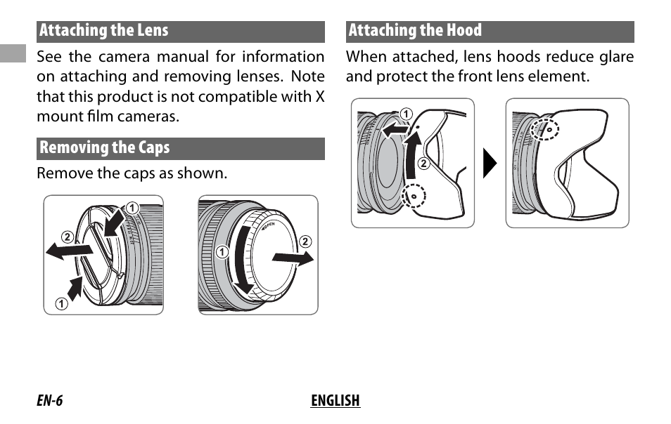 FujiFilm XF14MMF2.8 R User Manual | Page 14 / 128