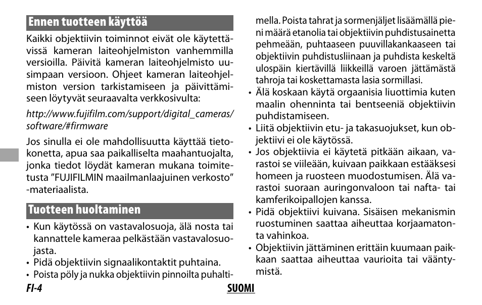 FujiFilm XF14MMF2.8 R User Manual | Page 68 / 128
