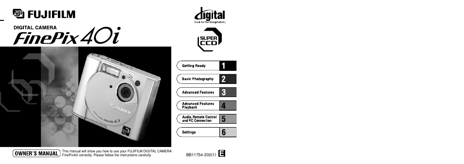FujiFilm FinePix 40i User Manual | 58 pages