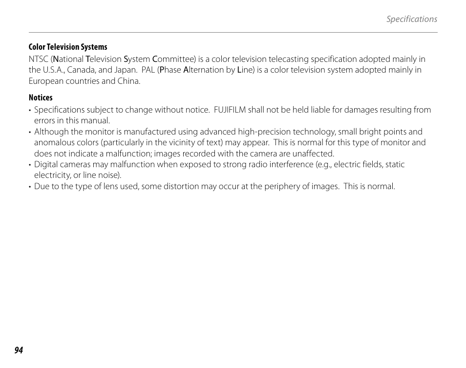 FujiFilm FinePix A235 User Manual | Page 100 / 102
