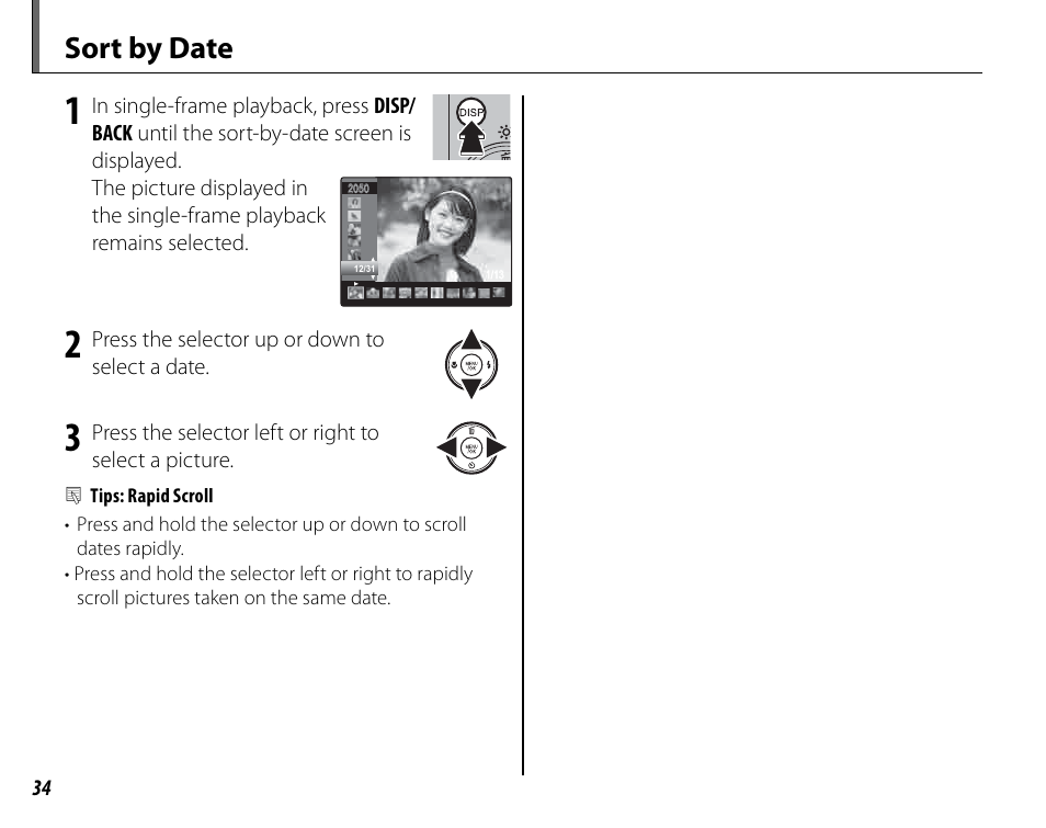 Sort by date | FujiFilm FinePix A235 User Manual | Page 40 / 102