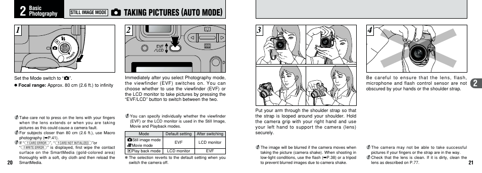 Q taking pictures (auto mode) | FujiFilm 2800 Zoom User Manual | Page 11 / 49