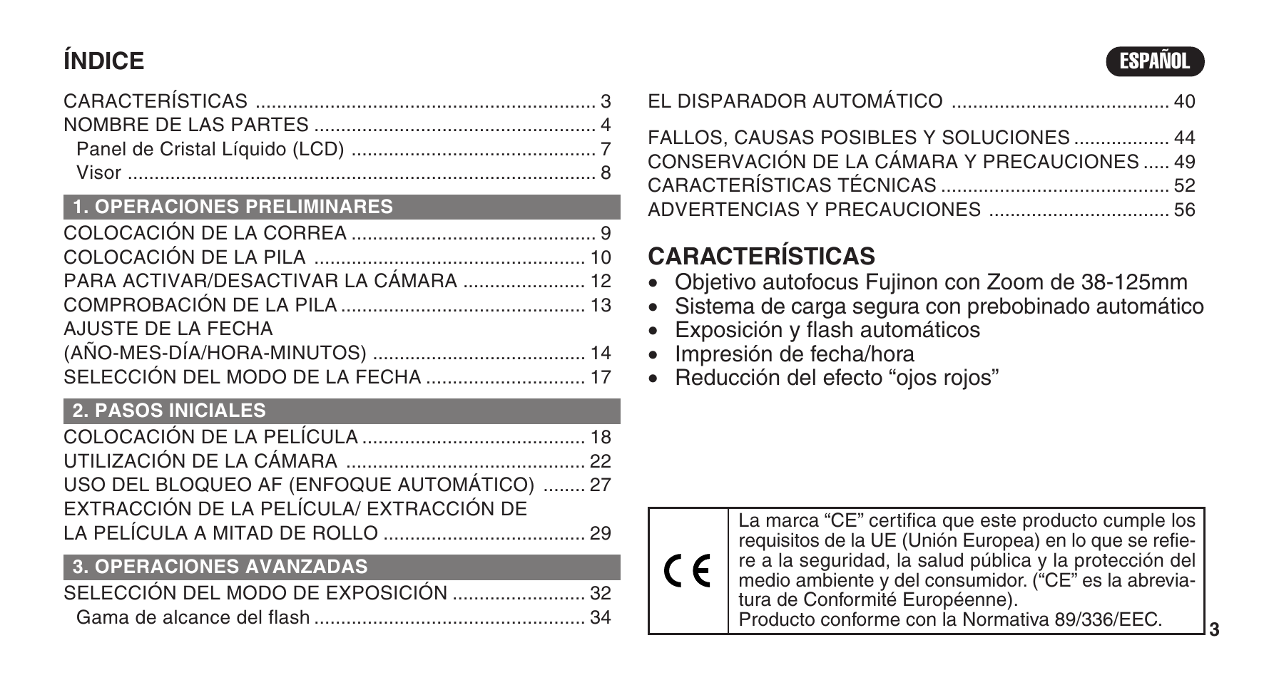 FujiFilm 38-125mm User Manual | Page 3 / 60