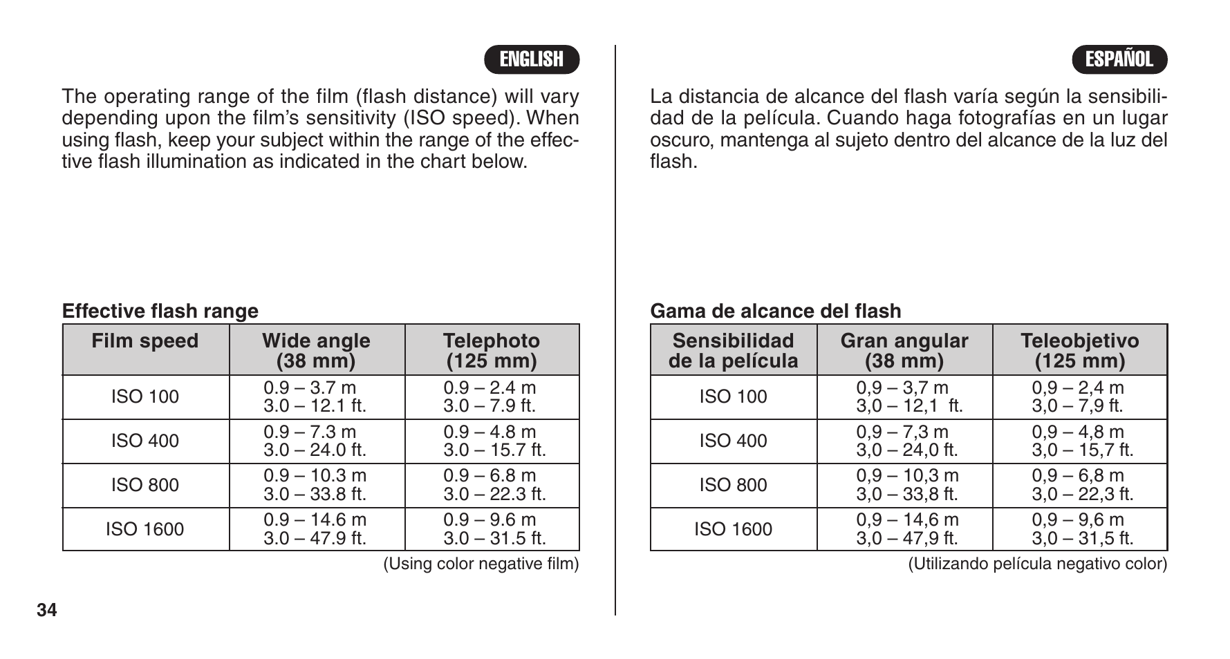 FujiFilm 38-125mm User Manual | Page 34 / 60