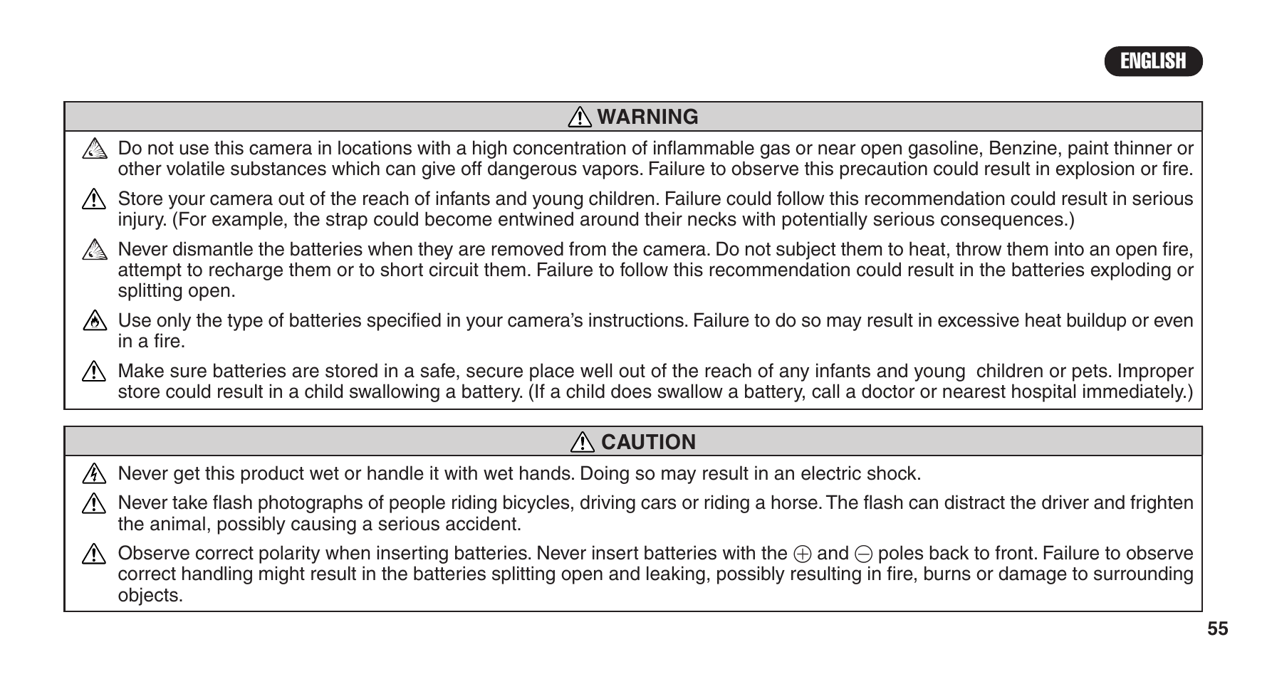 FujiFilm 38-125mm User Manual | Page 55 / 60