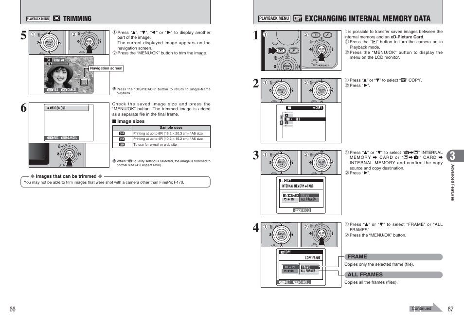 Trimming | FujiFilm A470 User Manual | Page 34 / 61