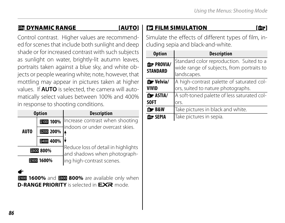 FujiFilm FinePix HS30EXR User Manual | Page 100 / 146