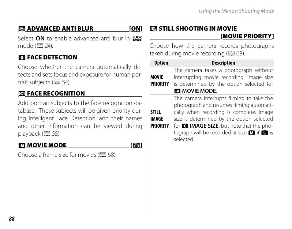 FujiFilm FinePix HS30EXR User Manual | Page 102 / 146