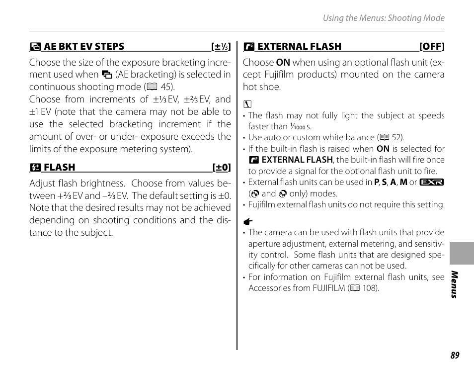 FujiFilm FinePix HS30EXR User Manual | Page 103 / 146