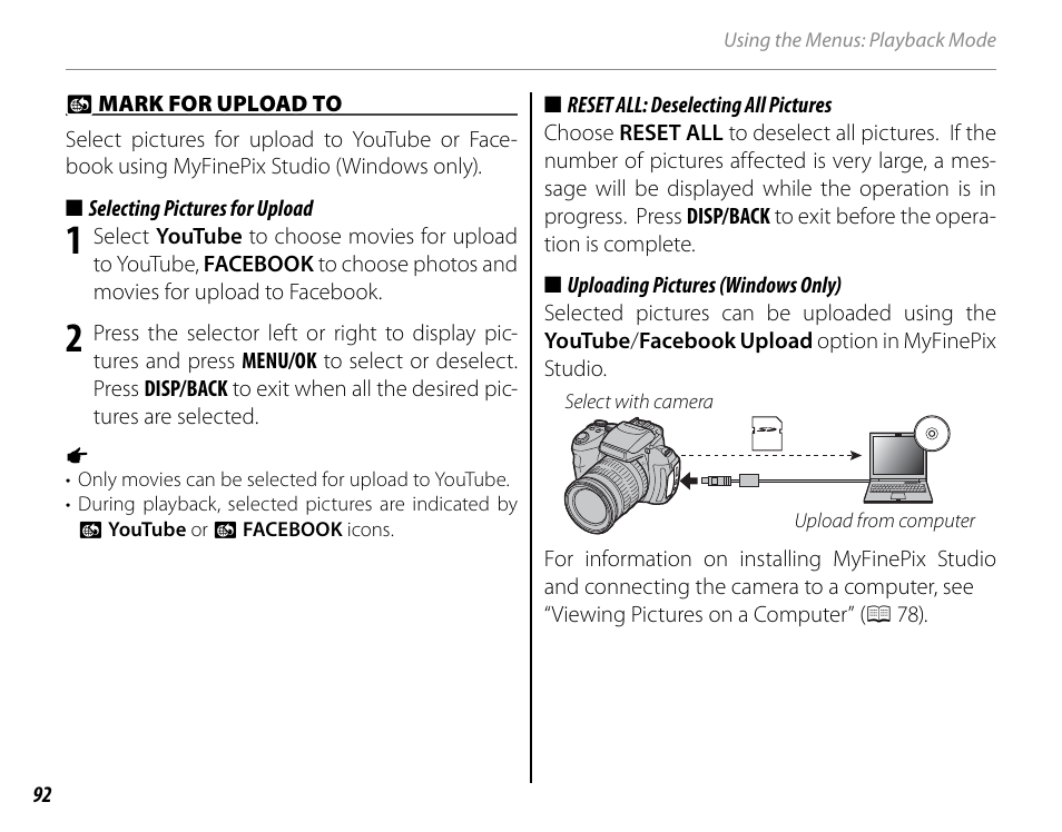 FujiFilm FinePix HS30EXR User Manual | Page 106 / 146