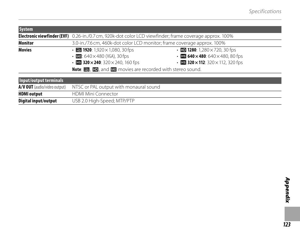 FujiFilm FinePix HS30EXR User Manual | Page 137 / 146