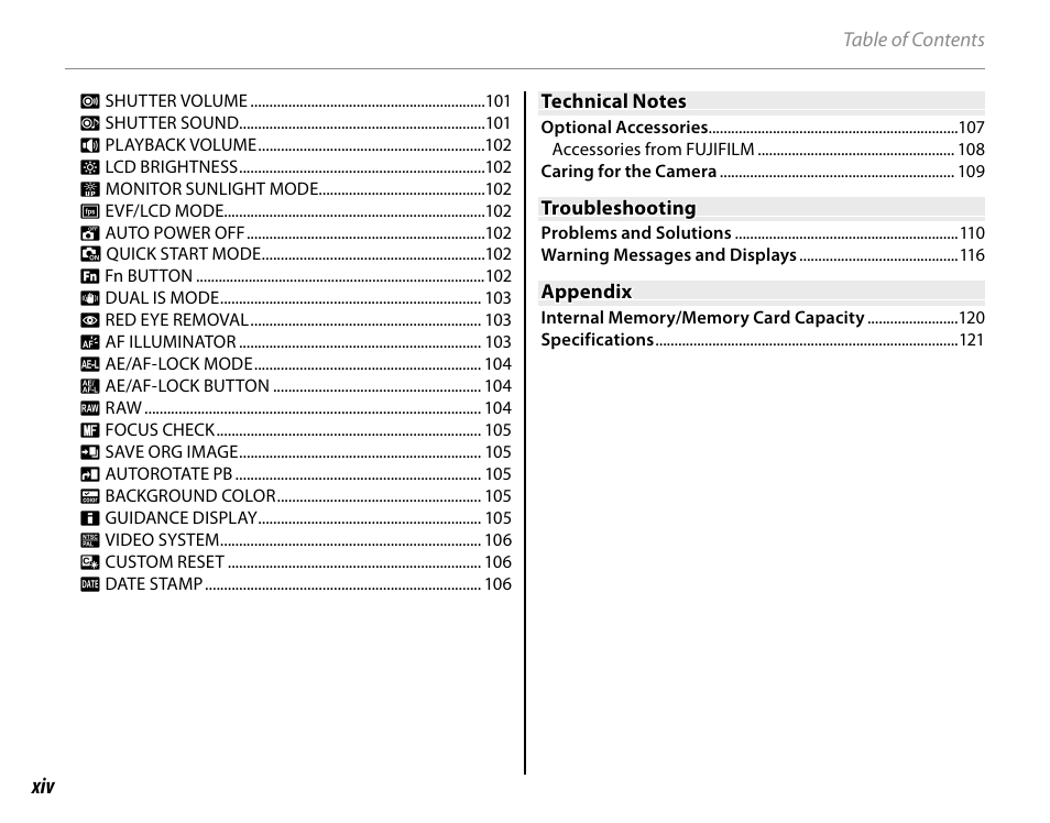 FujiFilm FinePix HS30EXR User Manual | Page 14 / 146